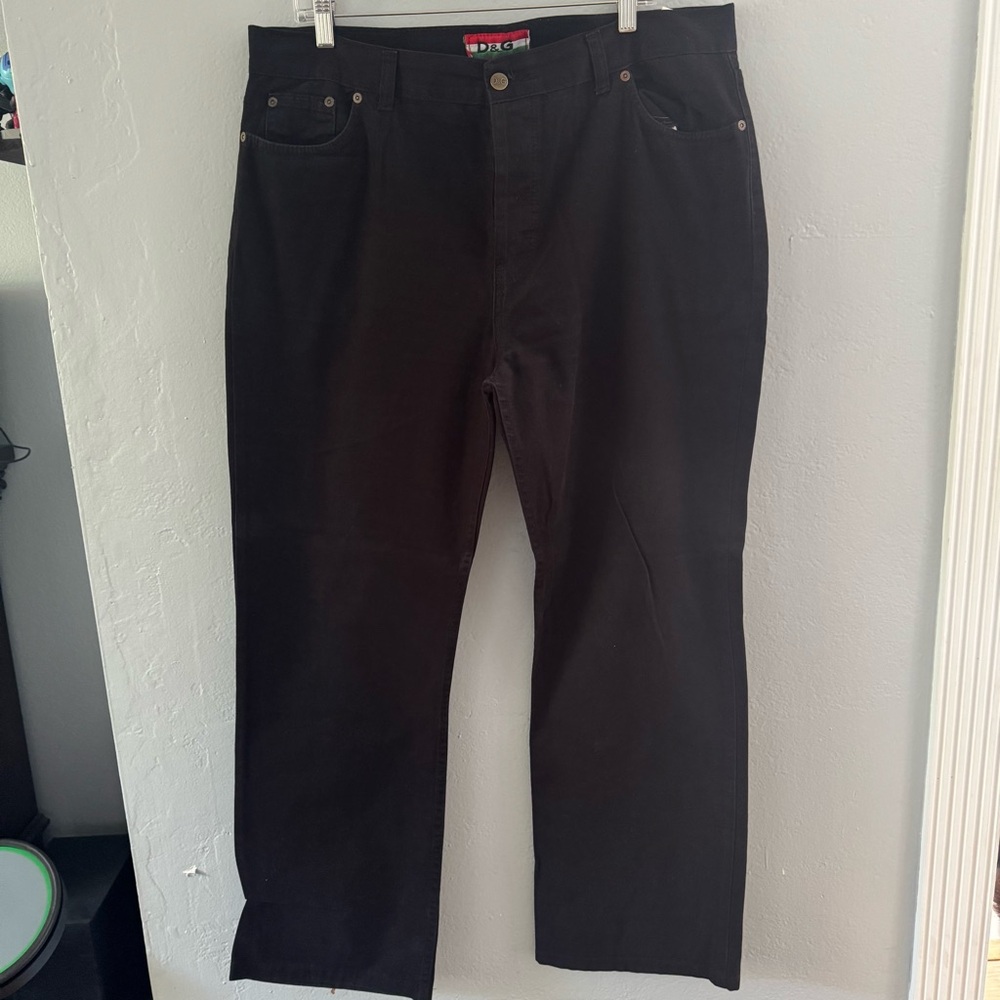Dolce & Gabbana Men's Relaxed Fit Black Jeans Army Limited Edition Size 38